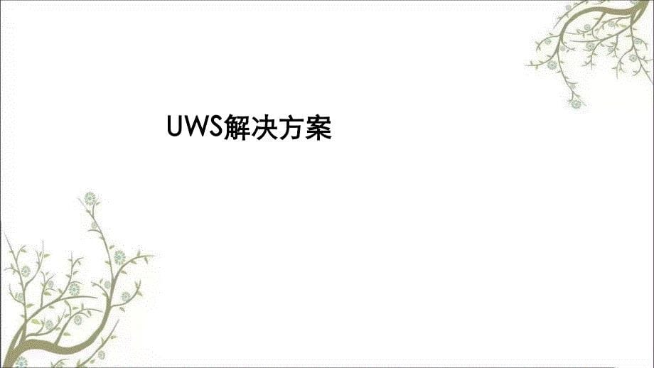 UWS应急解决方案PPT课件课件_第5页