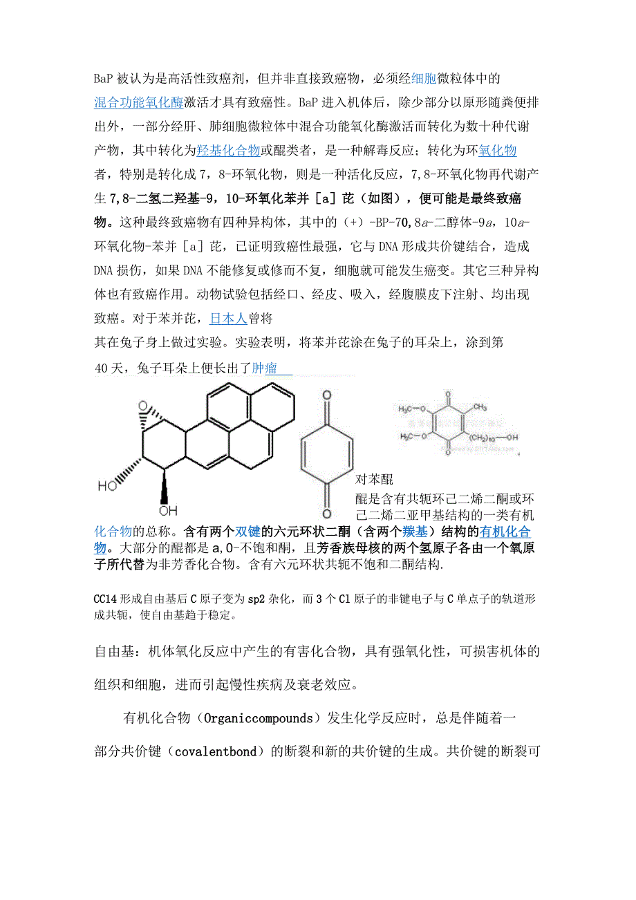 BaP被认为是高活性致癌剂_第1页