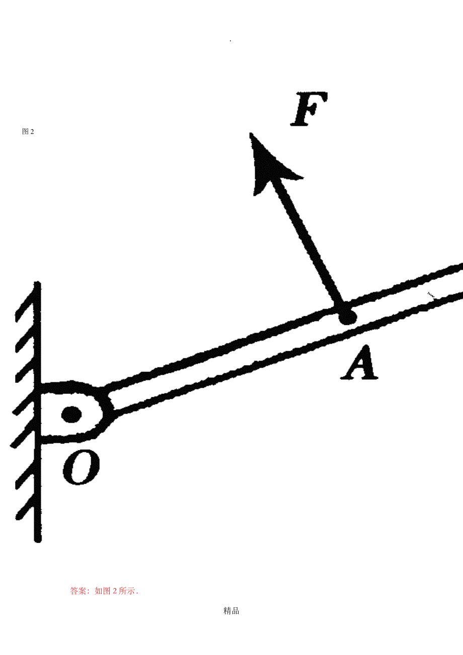 初中物理杠杆例题带答案_第2页
