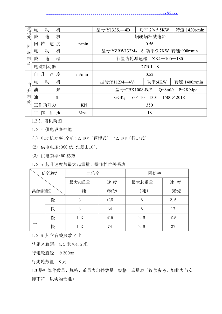 广西建工80塔吊使用说明书TCT5512_第3页