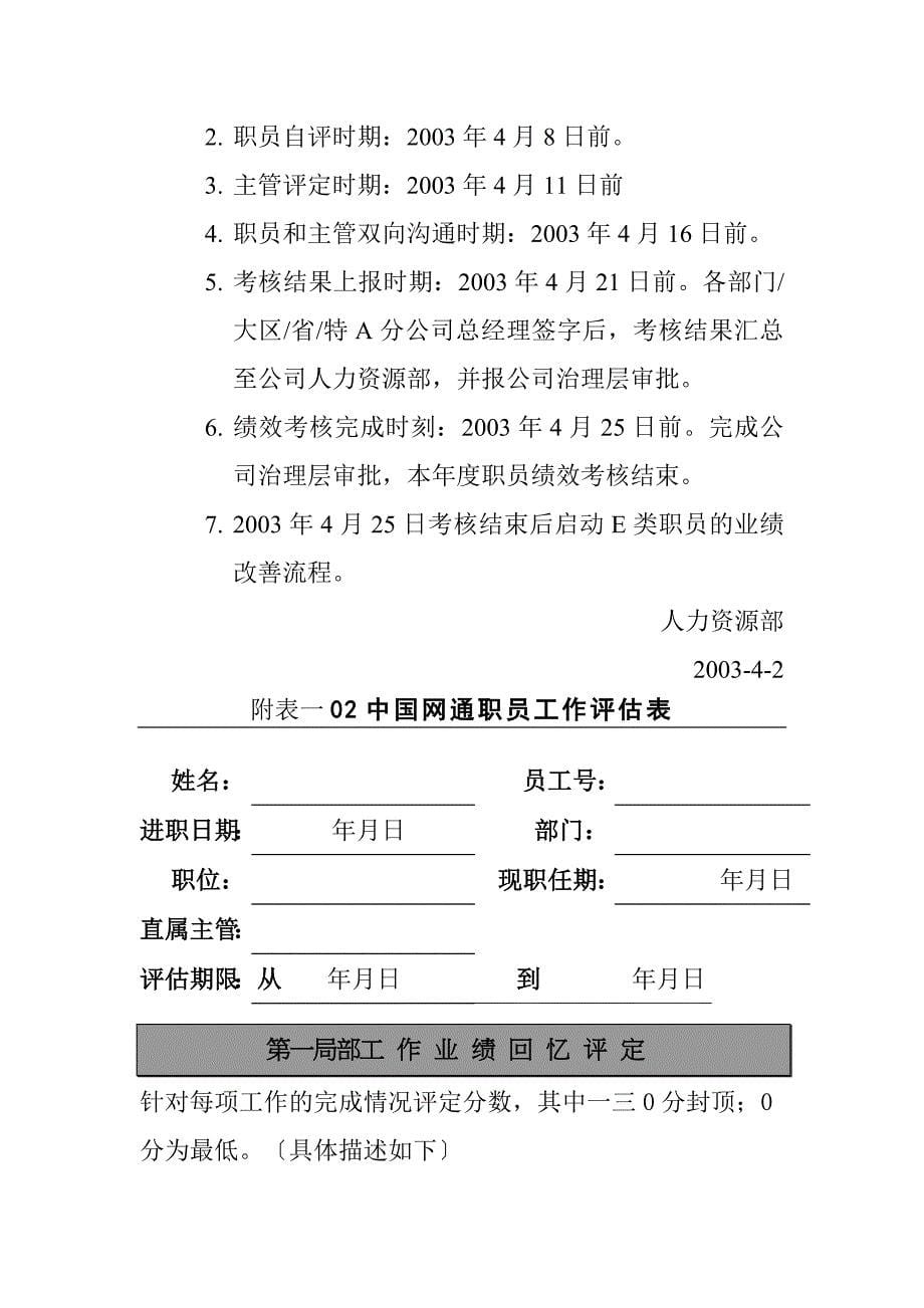 我国某公绩效考核办法.docx_第5页