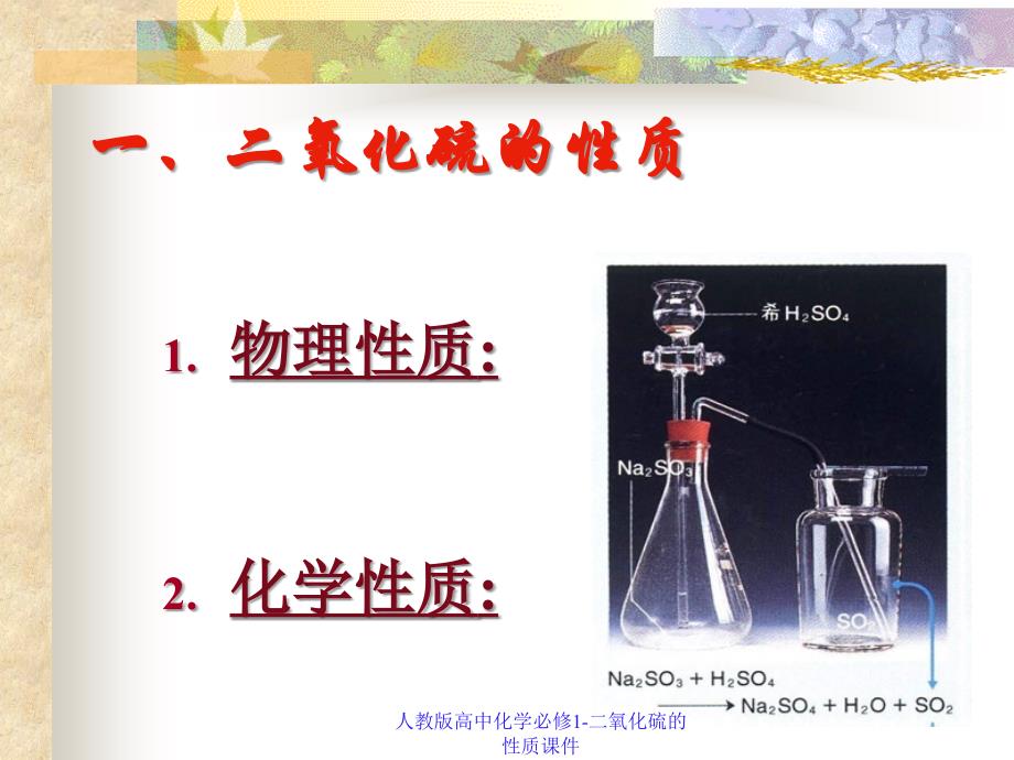 最新人教版高中化学必修1二氧化硫的性质课件_第4页