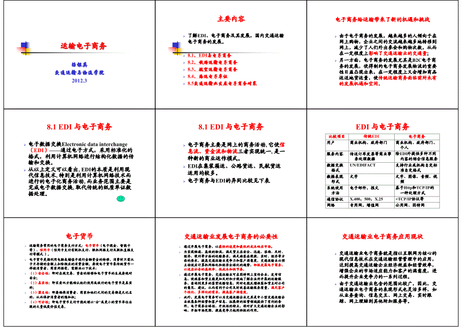 第8章 运输电子商务_生产经营管理_经管营销_专业资料_第1页