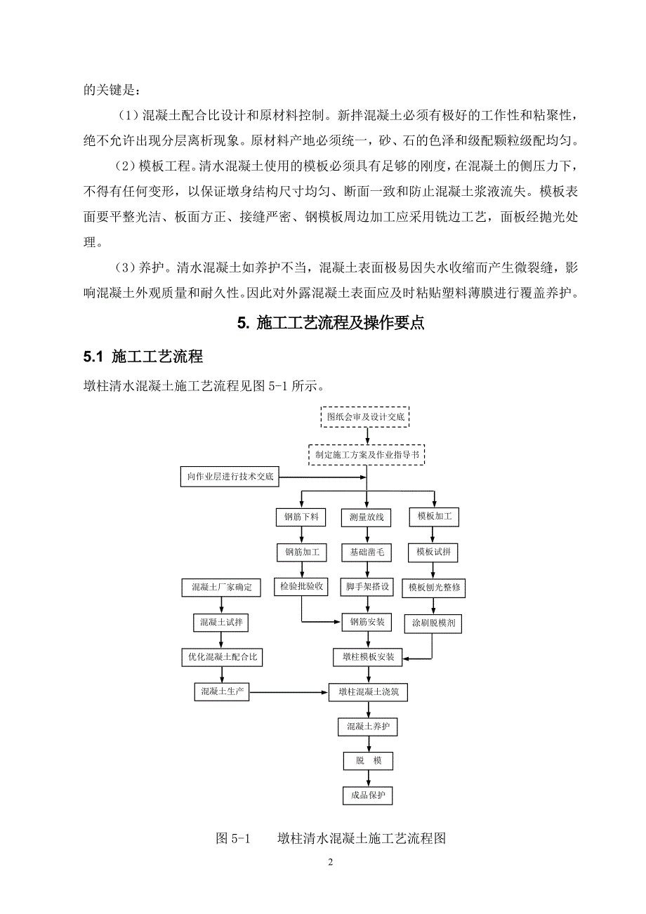 互通立交工程桥梁墩柱清水混凝土施工工法_第2页