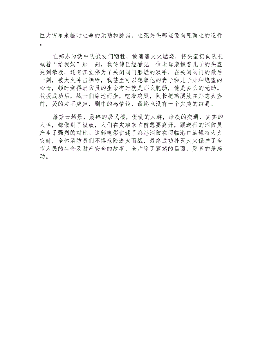 电影烈火英雄观后感小学生5篇_第4页
