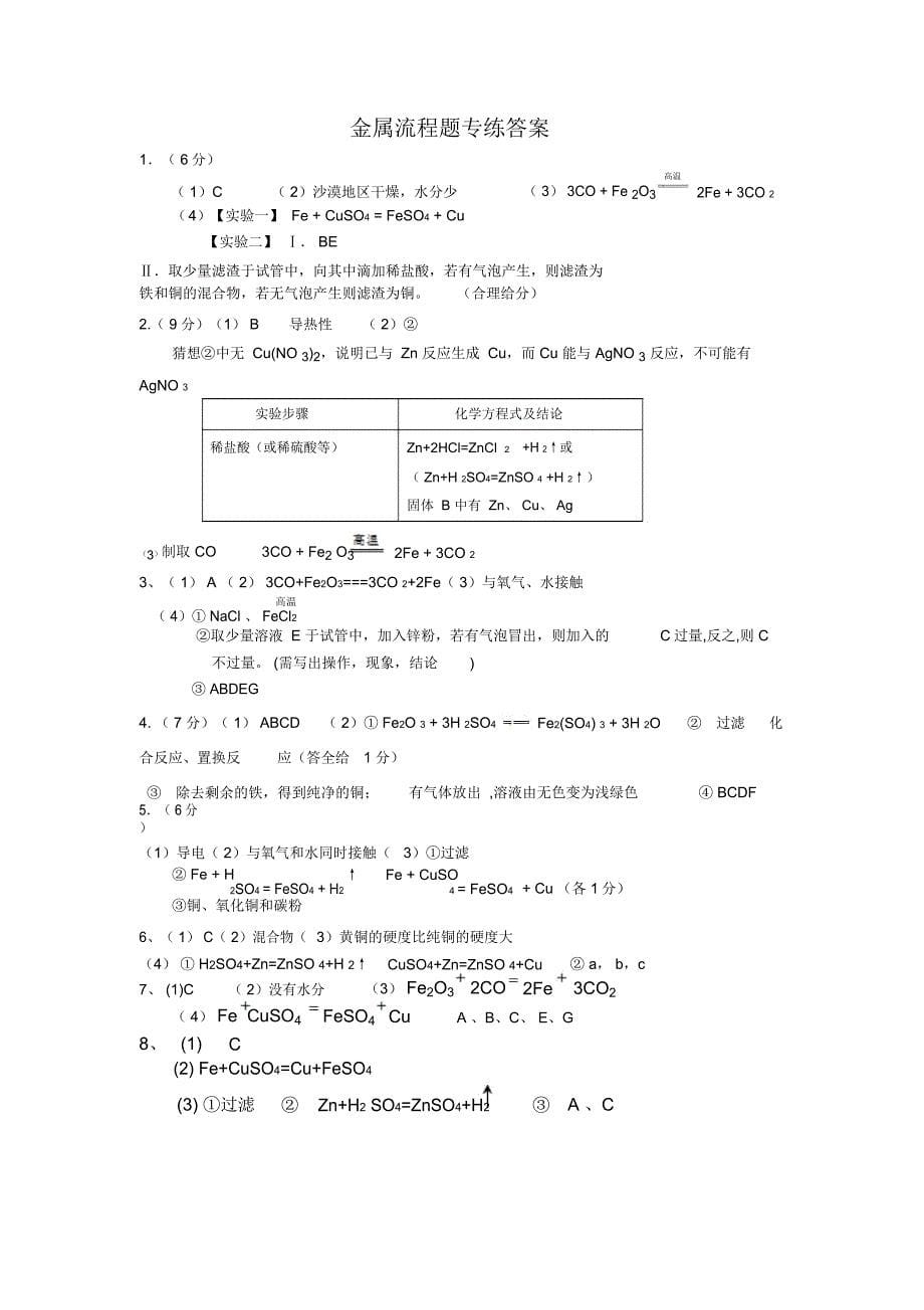 金属流程题专练_第5页