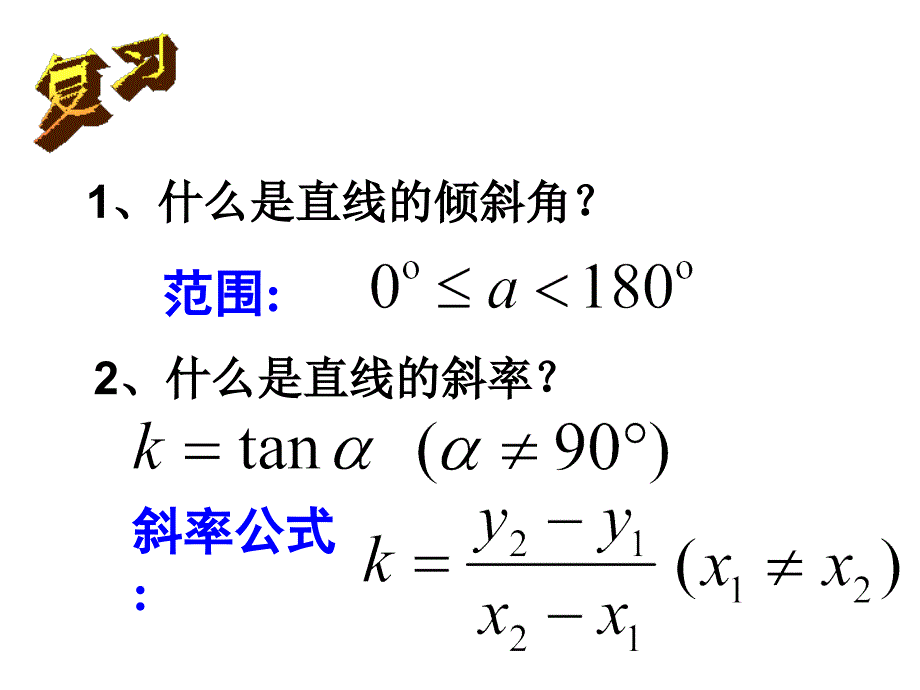 3.2.1直线的点斜式方程(公开课)课件_第2页