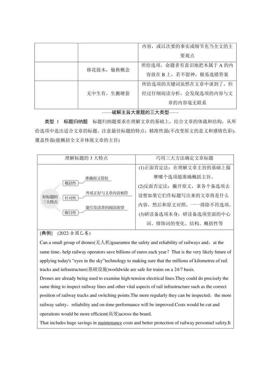 高三英语二轮复习阅读指导主旨大意题讲义_第3页