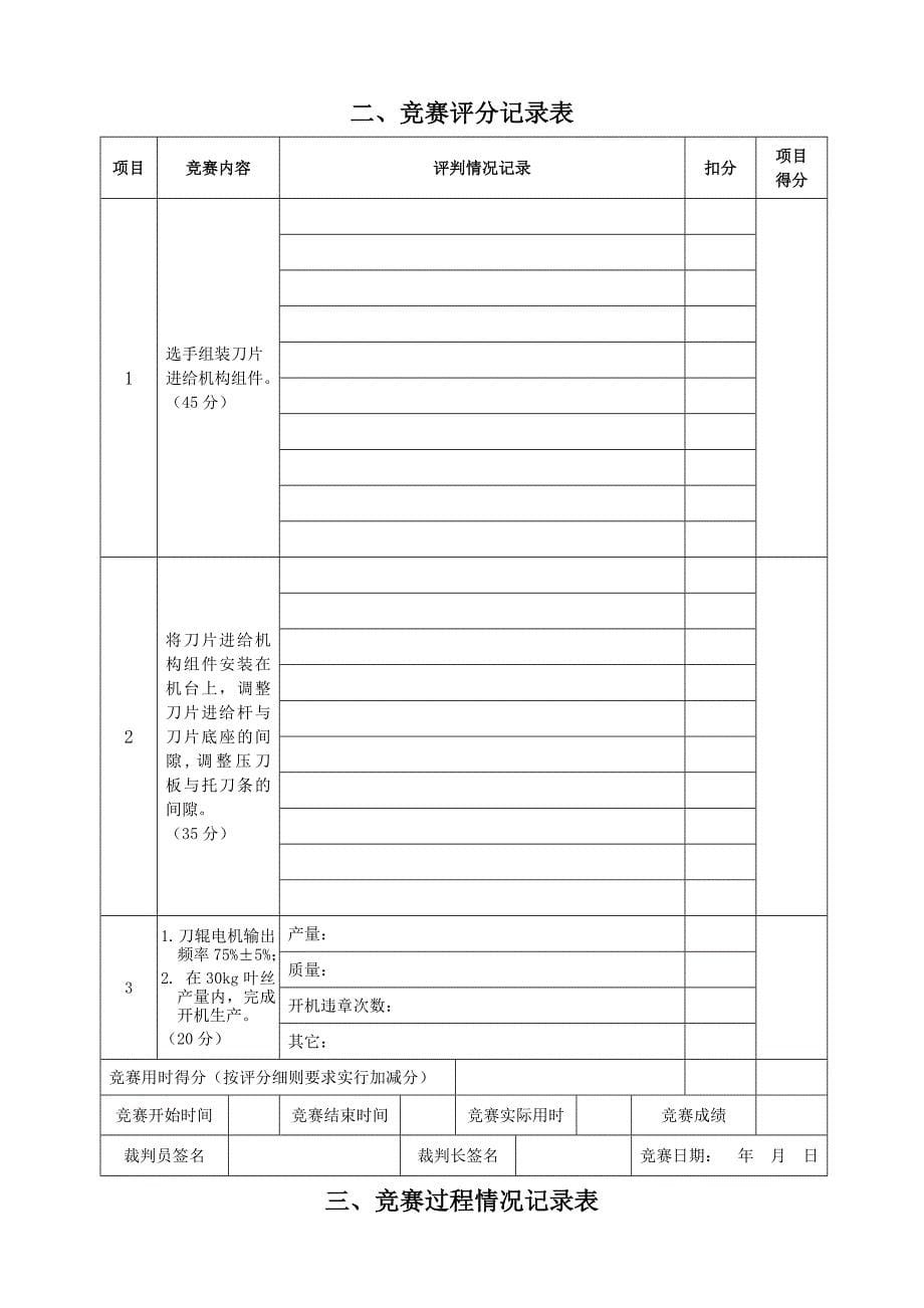 第五届全国烟草行业烟机设备修理职业技能竞赛SD508型切丝设备安装调整技能试卷.doc_第5页