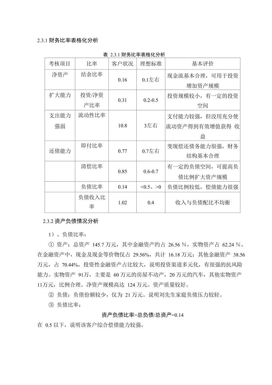 个人理财家庭理财规划方案_第5页