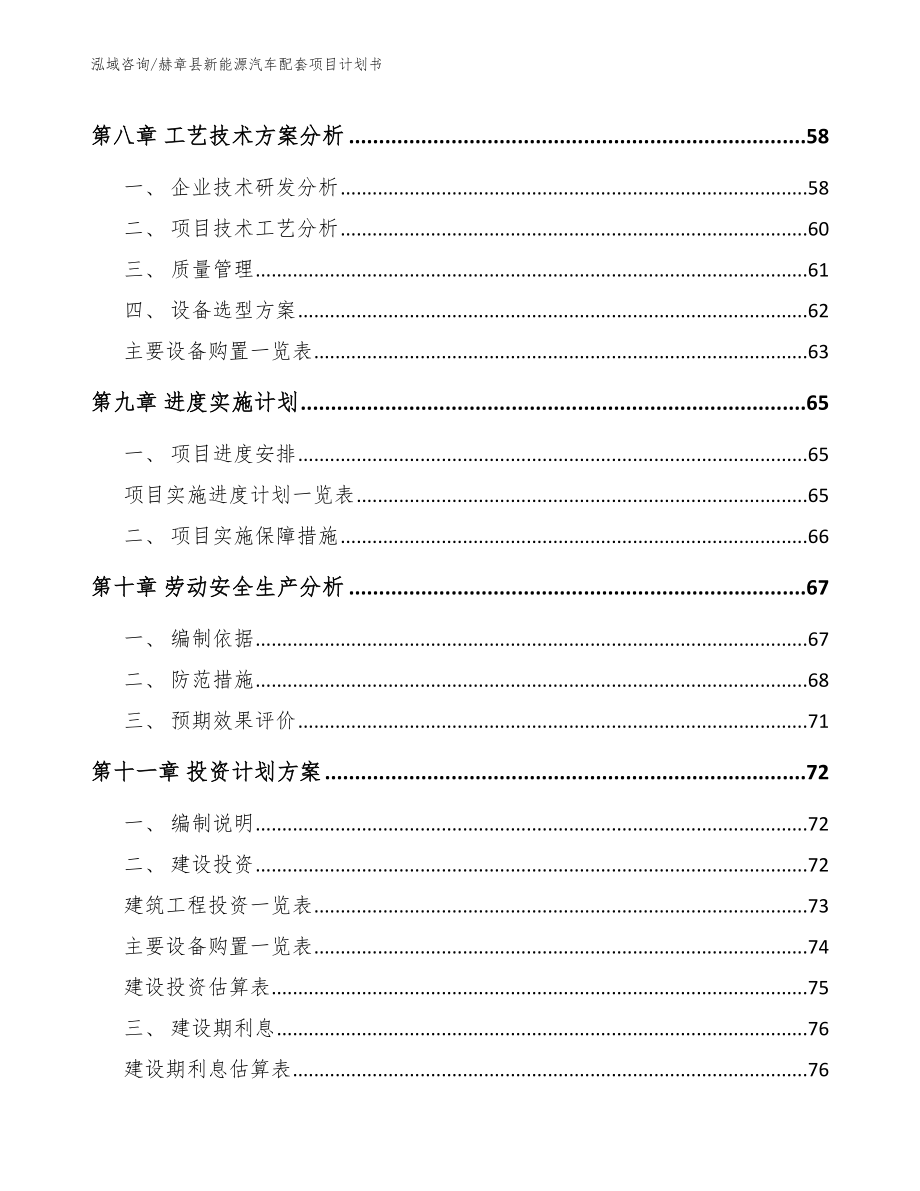 赫章县新能源汽车配套项目计划书_第4页