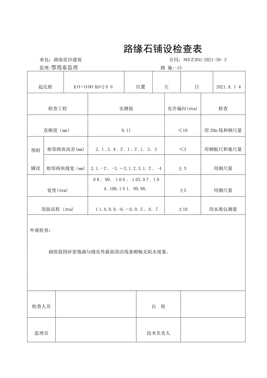 市政路人行道表格_第3页