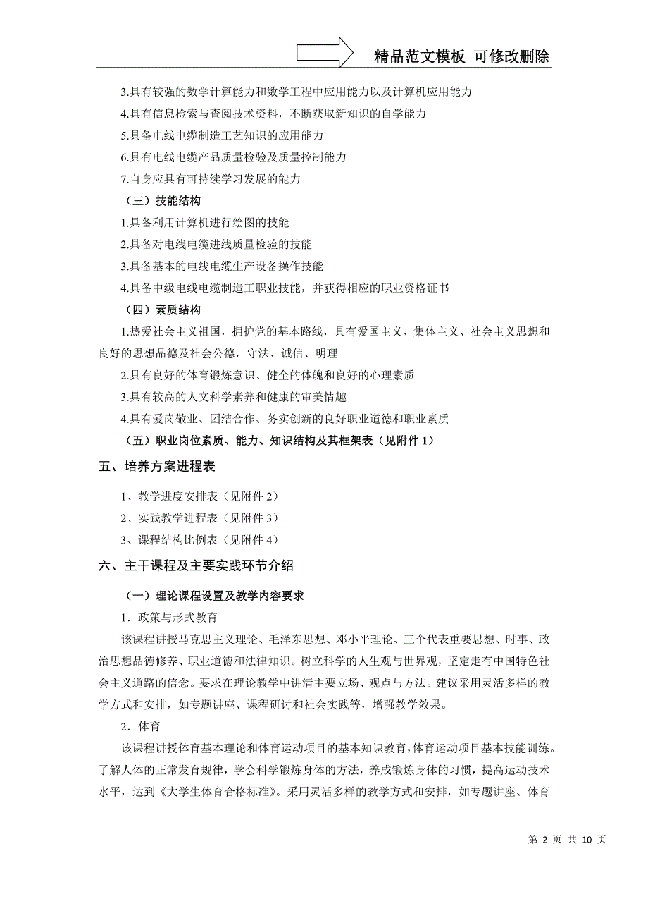 材料成型与控制技术专业人才培养方案(DOC)_第2页