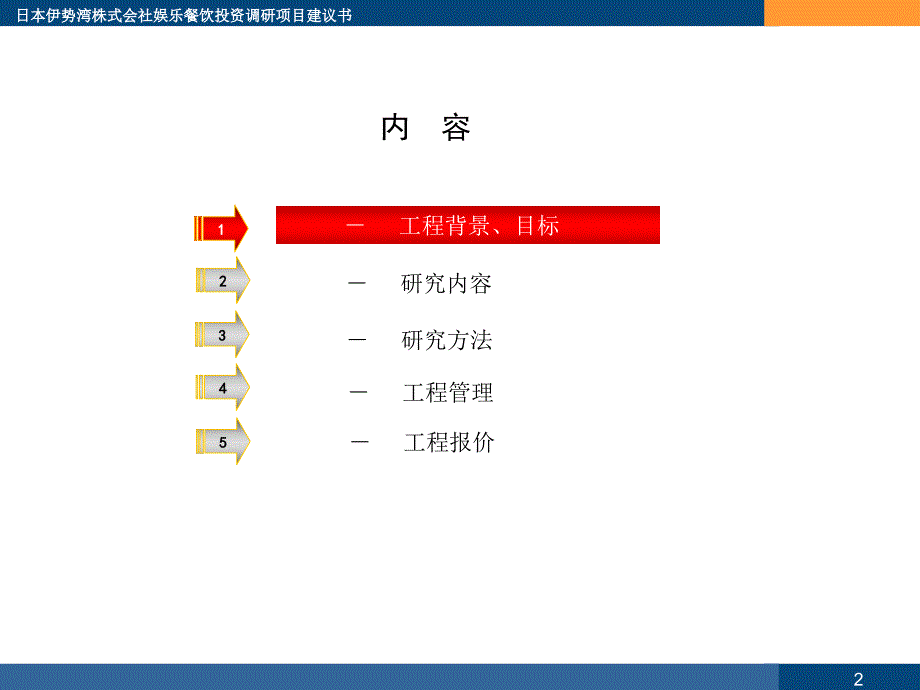 日本伊势湾株式会社娱乐餐饮投资选址项目建议书_第2页