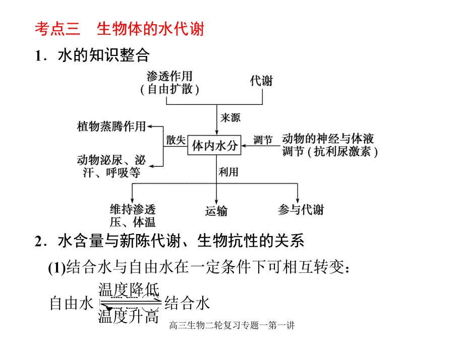 高三生物二轮复习专题一第一讲课件_第2页