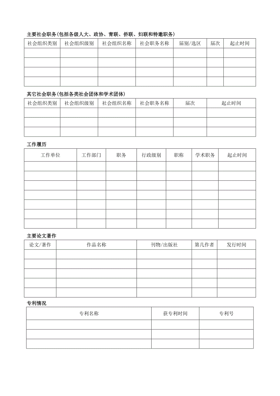 九三学社申请入社登记表最新.doc_第3页