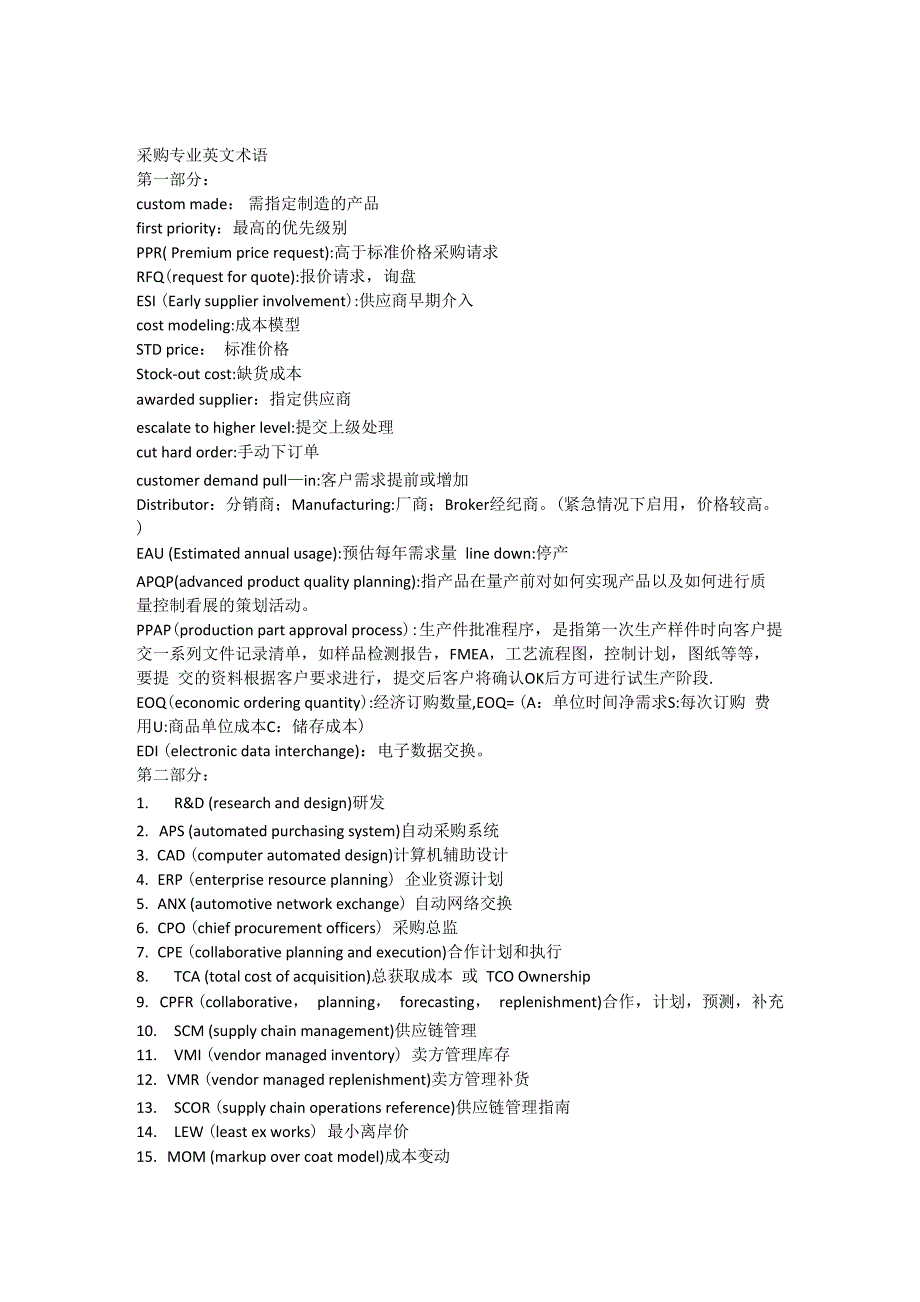 采购专业英文术语_第1页