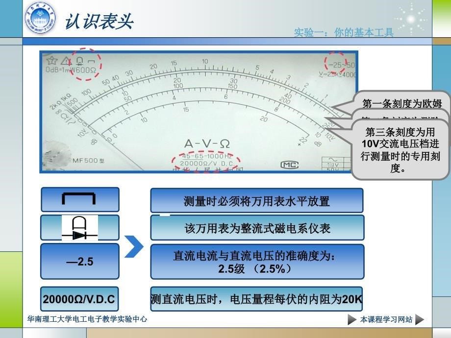 模拟电子技术实验：实验一：常用仪器的使用_第5页