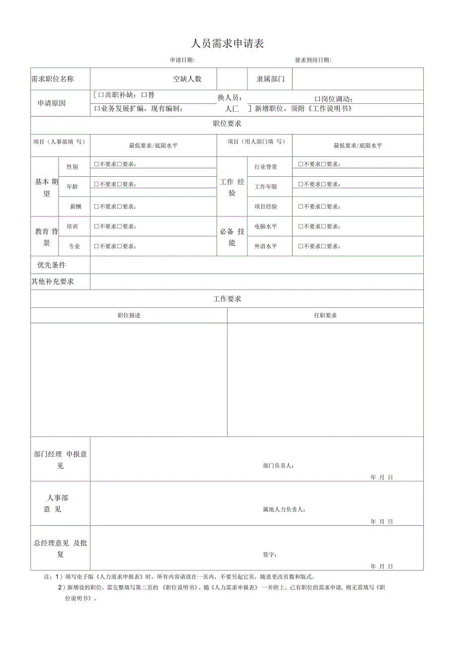 人员需求申请表(新)_第1页