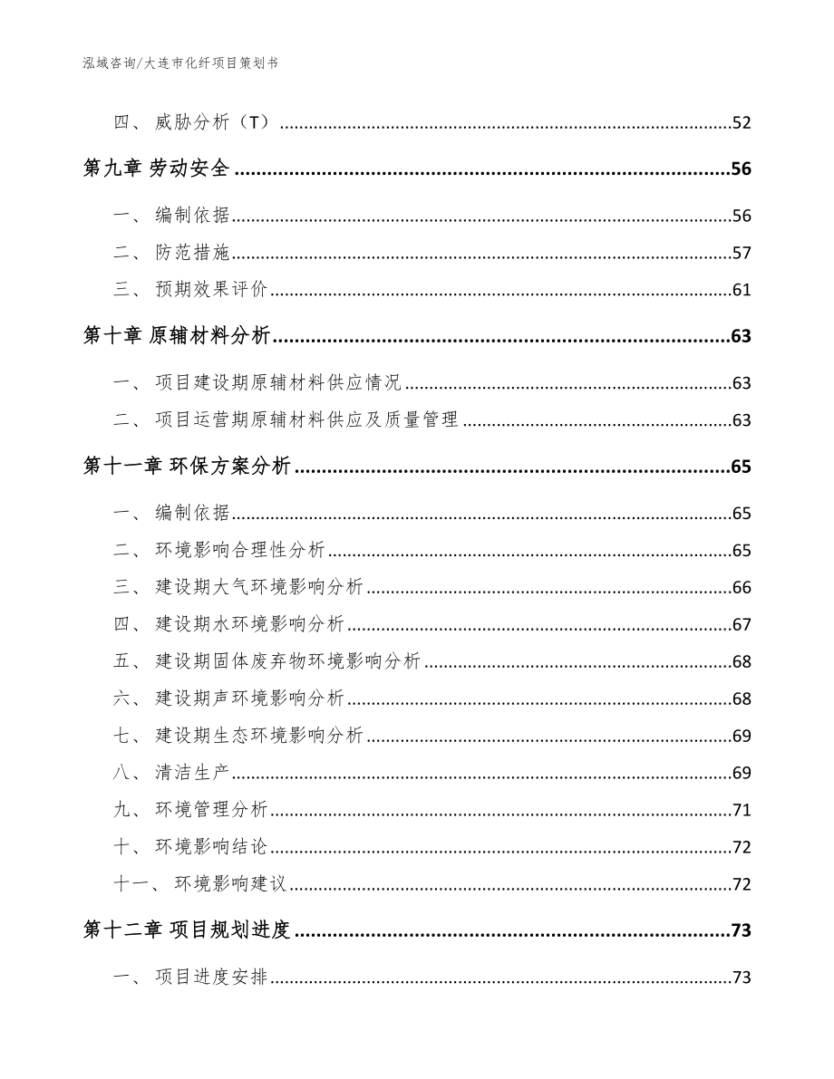 大连市化纤项目策划书参考范文_第4页