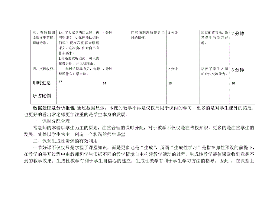 “生本高效语文课堂”观察量表(程丽)_第2页