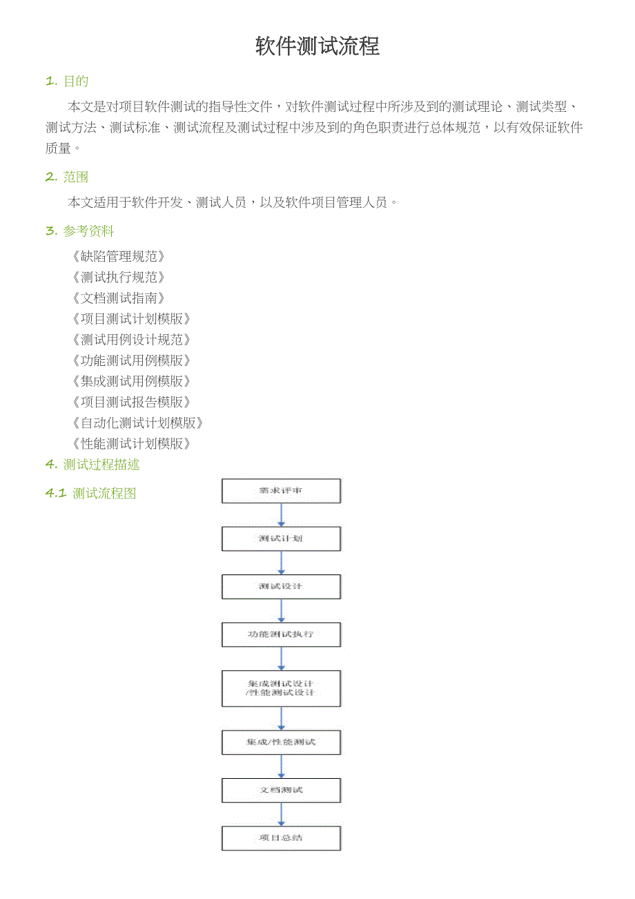 软件测试流程DOC(DOC 14页)_第1页