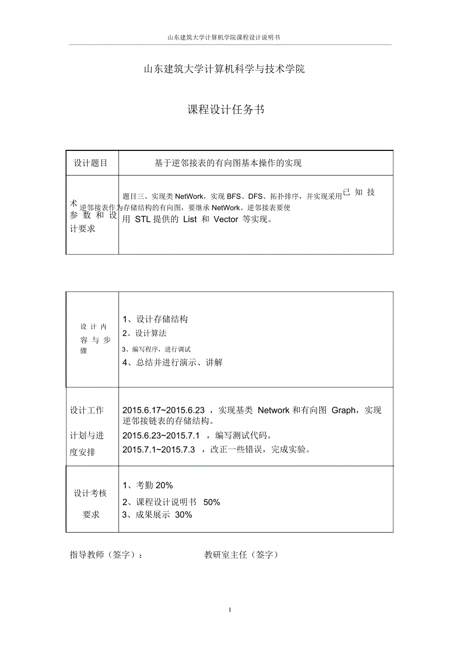 山东建筑大学数据结构课程设计报告_第3页