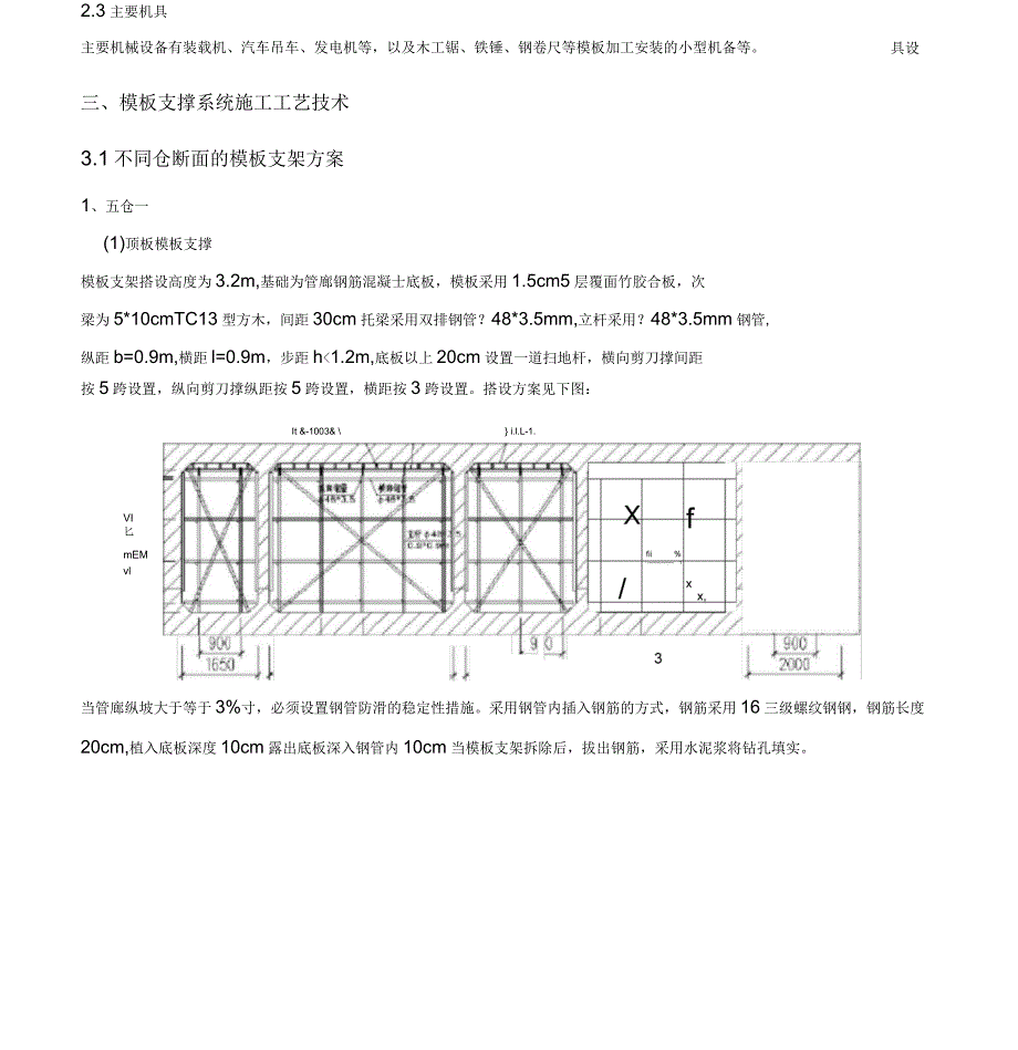 管廊模板支架施工技术交底_第4页