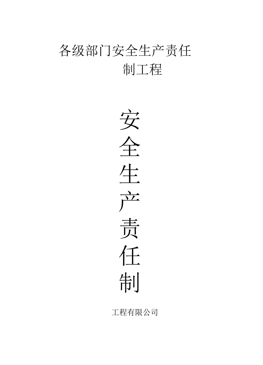 工程有限公司安全生产责任制汇编_第1页