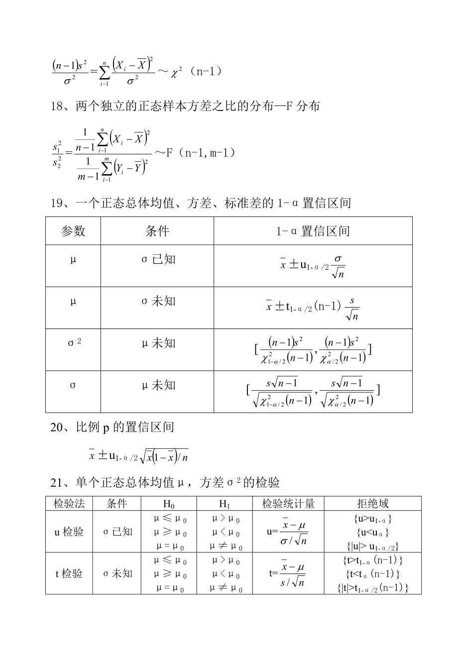 质量工程师中级考试(公式精华)@微积分公式_第5页