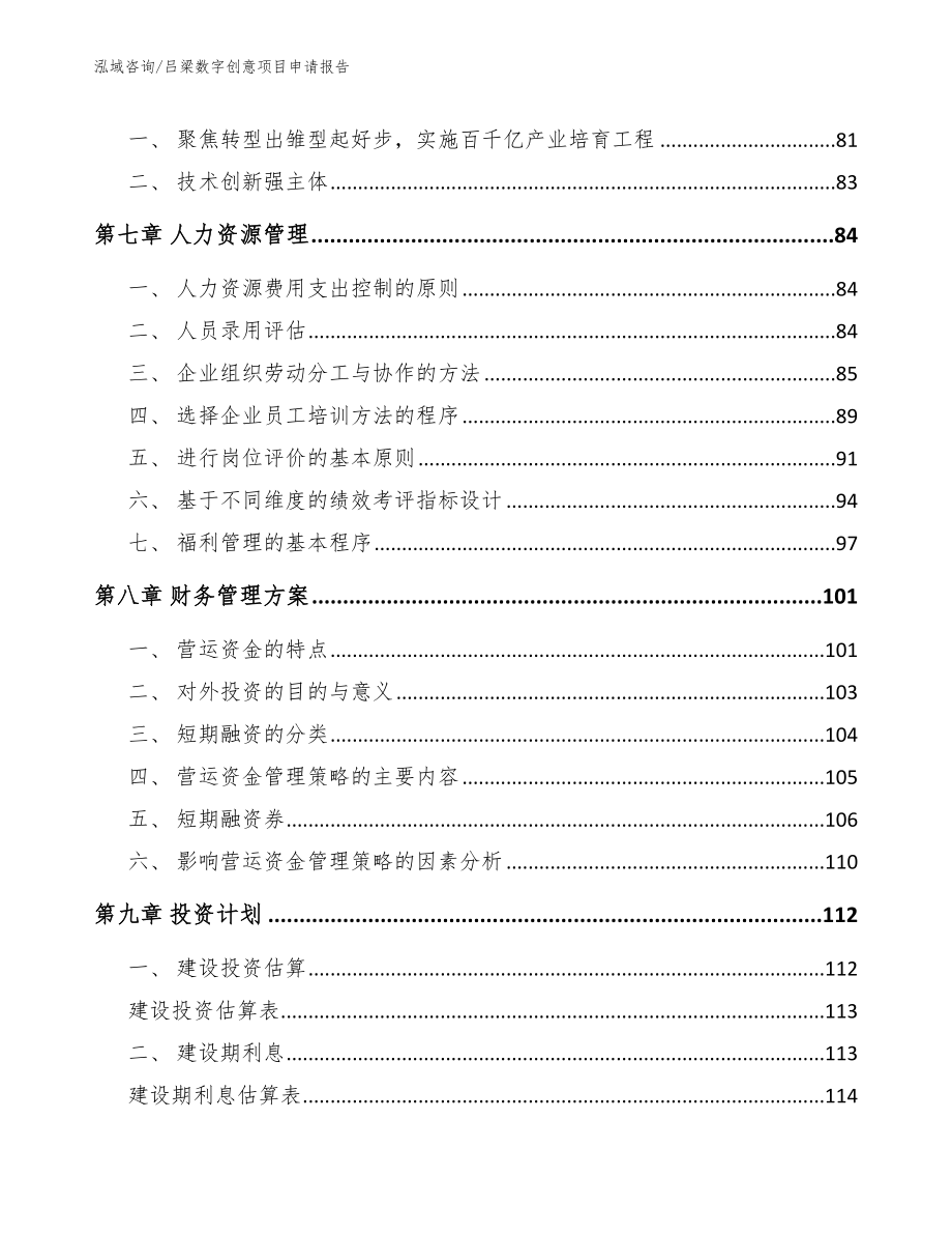 吕梁数字创意项目申请报告_范文模板_第3页