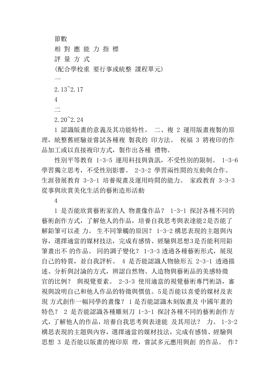 台北市万大国民小学九十四学年度下学期六年级艺术与人文领域课程计划....doc_第2页