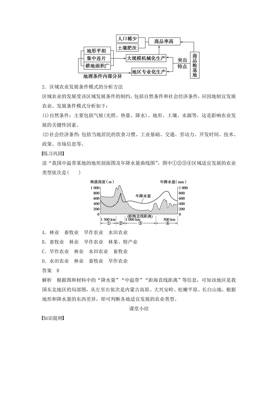 【最新】高中地理 第二章 第三节 课时1 东北地区概况　农业生产条件及农业发展学案 中图版必修3_第4页