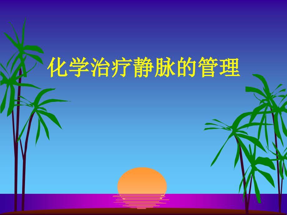 化学治疗静脉的管_第1页