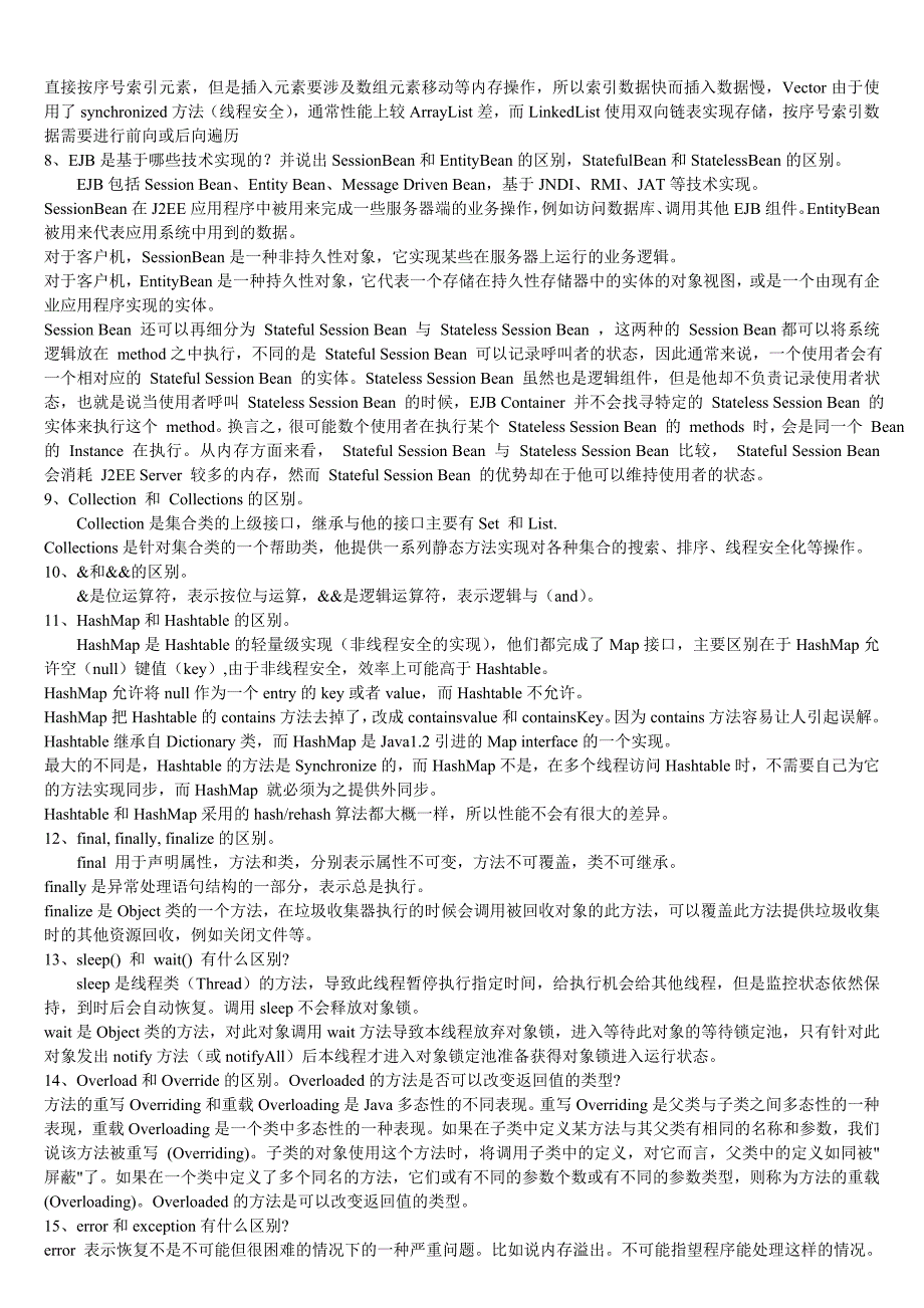 java软件工程师面试常见问题_第2页