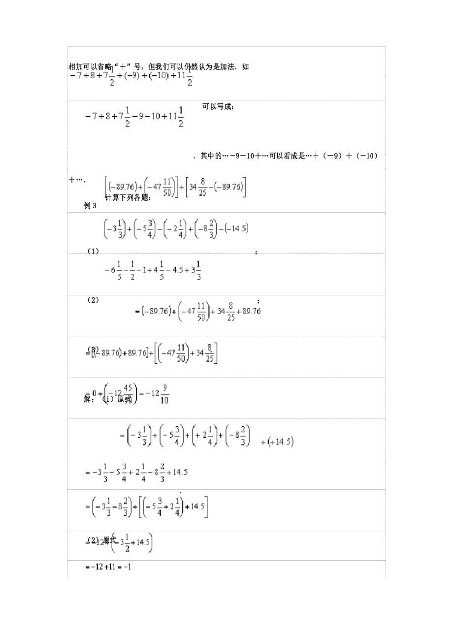 有理数的加减混合运算典型例题_第5页