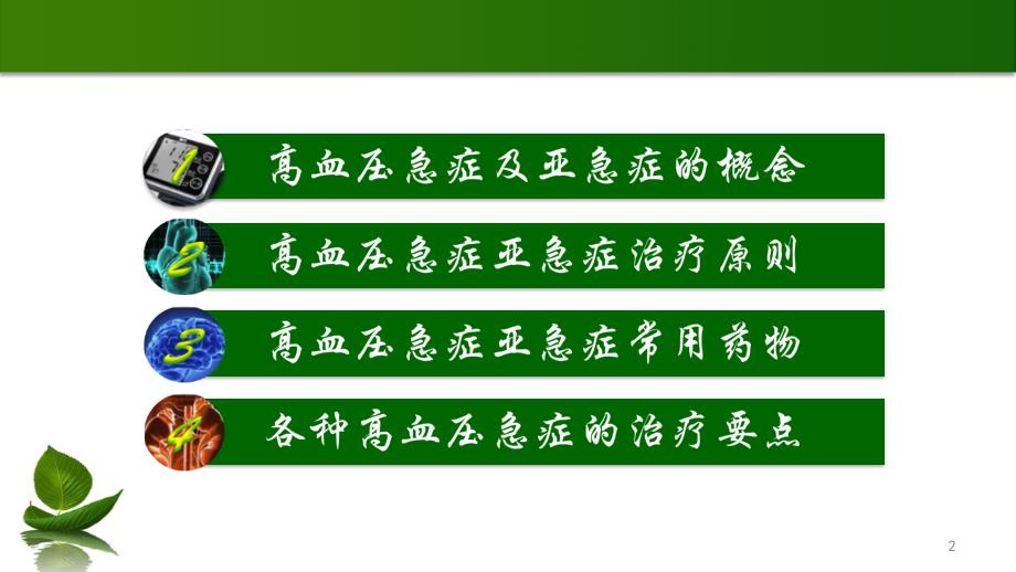 高血压急症及亚急症的诊断和治疗ppt课件_第2页