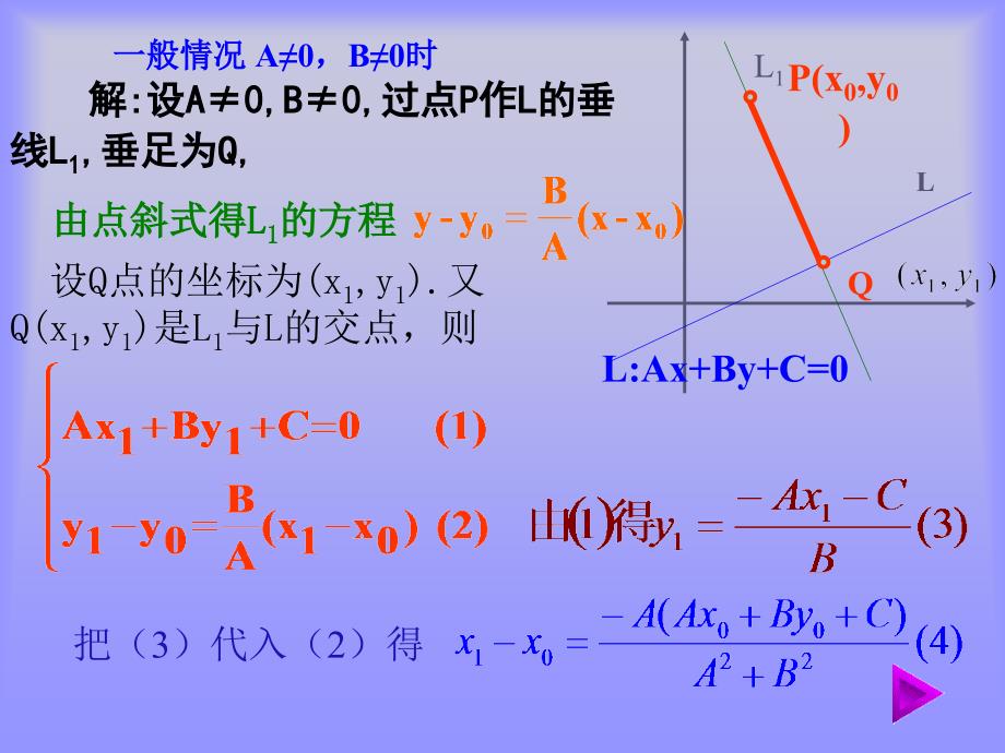 点到直线、两平行线间的距离ppt课件_第4页