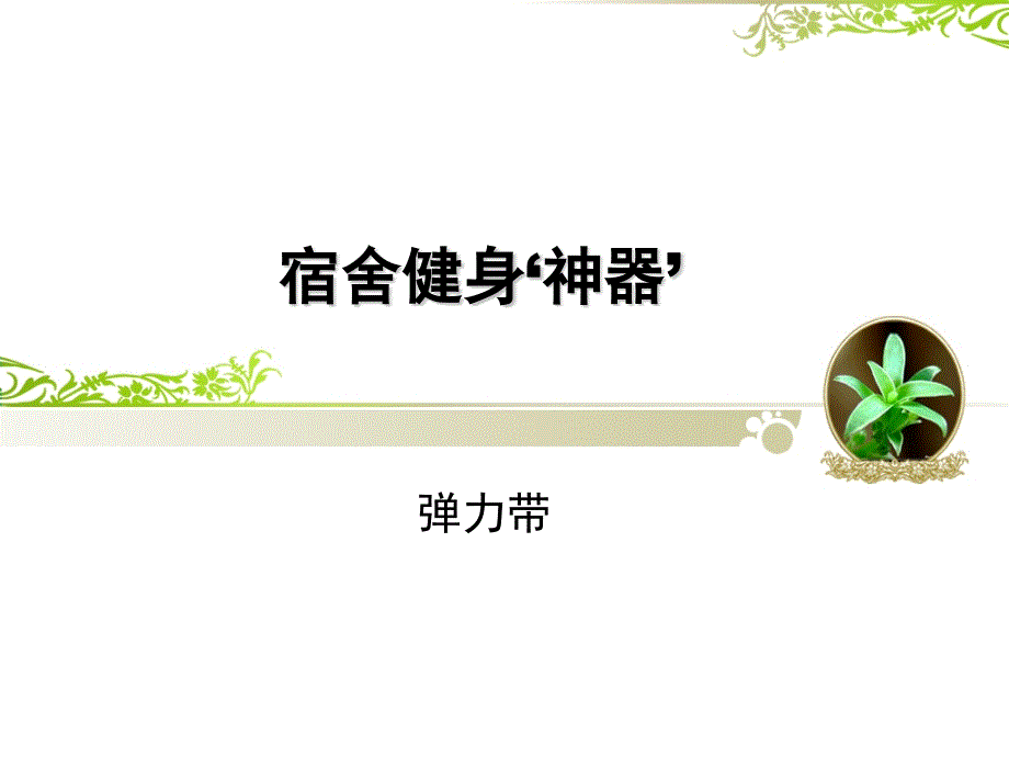 弹力带训练的一些动作教学_第1页