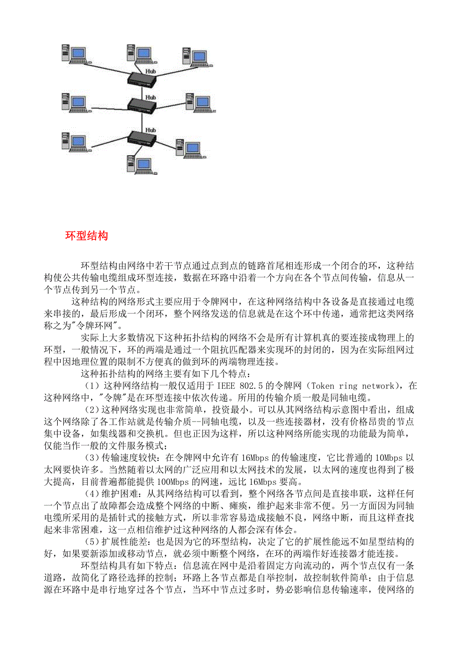 网络拓扑结构大全和图片(星型、总线型、环型、树型、分布式、网状拓扑结构) 精选编写.DOCX_第2页