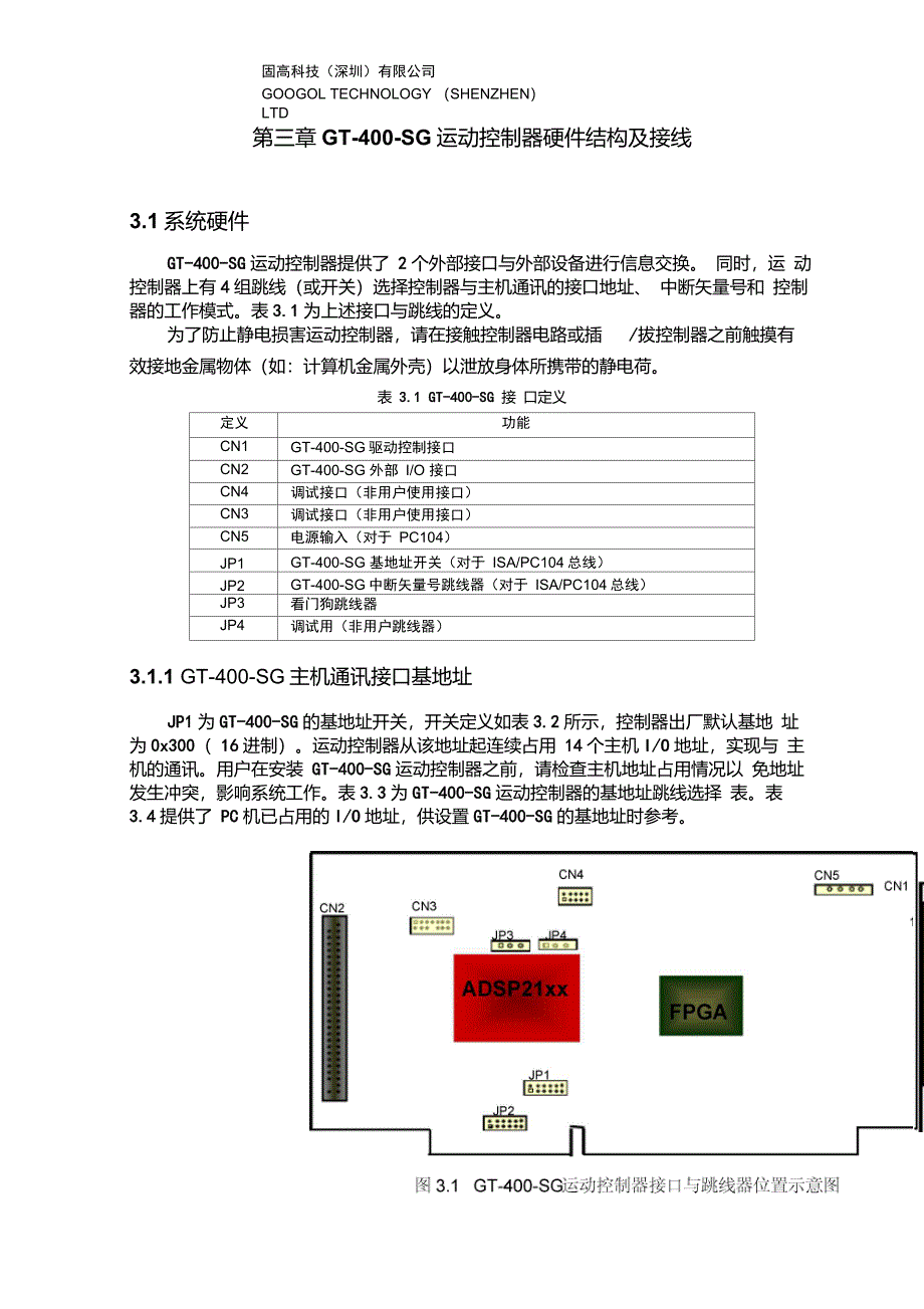 运动控制卡-固高卡硬件_第1页