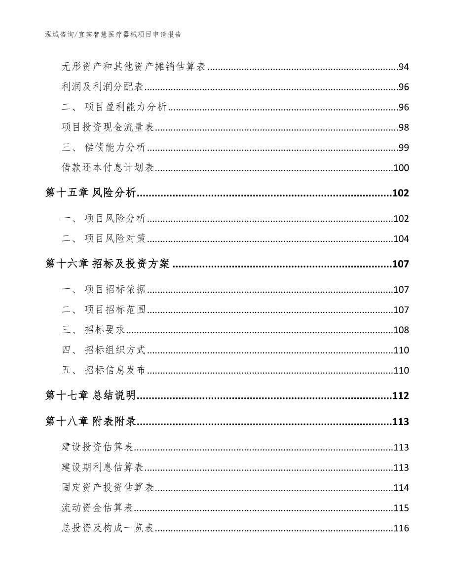 宜宾智慧医疗器械项目申请报告【模板范文】_第5页