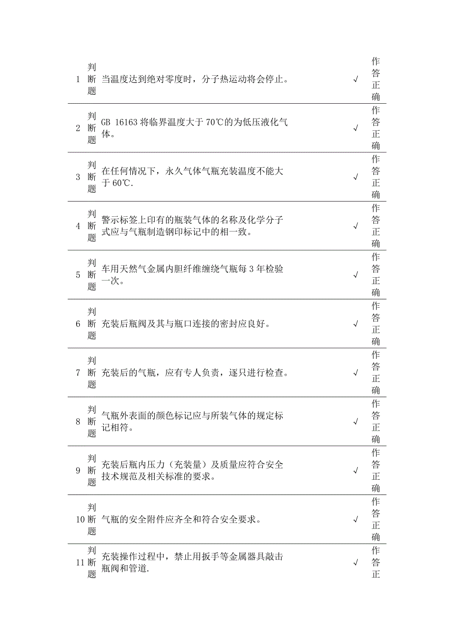 车用气瓶充装P5上机考试题第8套(含答案)_第1页