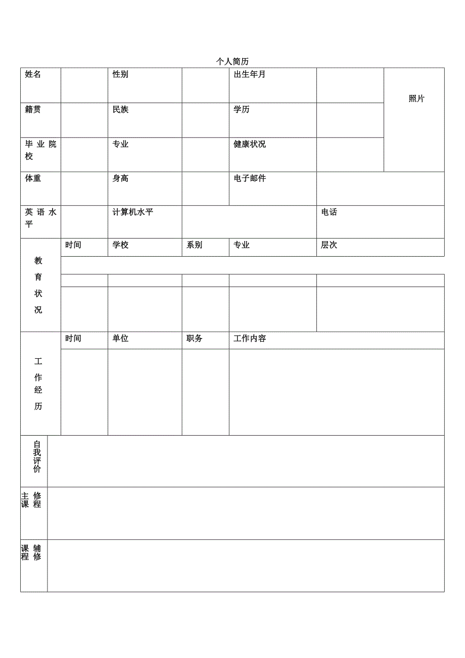 大学个人简历格式模板范文.doc_第3页