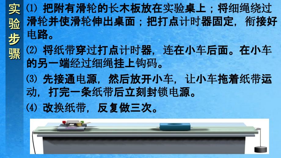 人教版高中物理必修12.1实验探究小车速度随时间变化的规律ppt课件_第4页