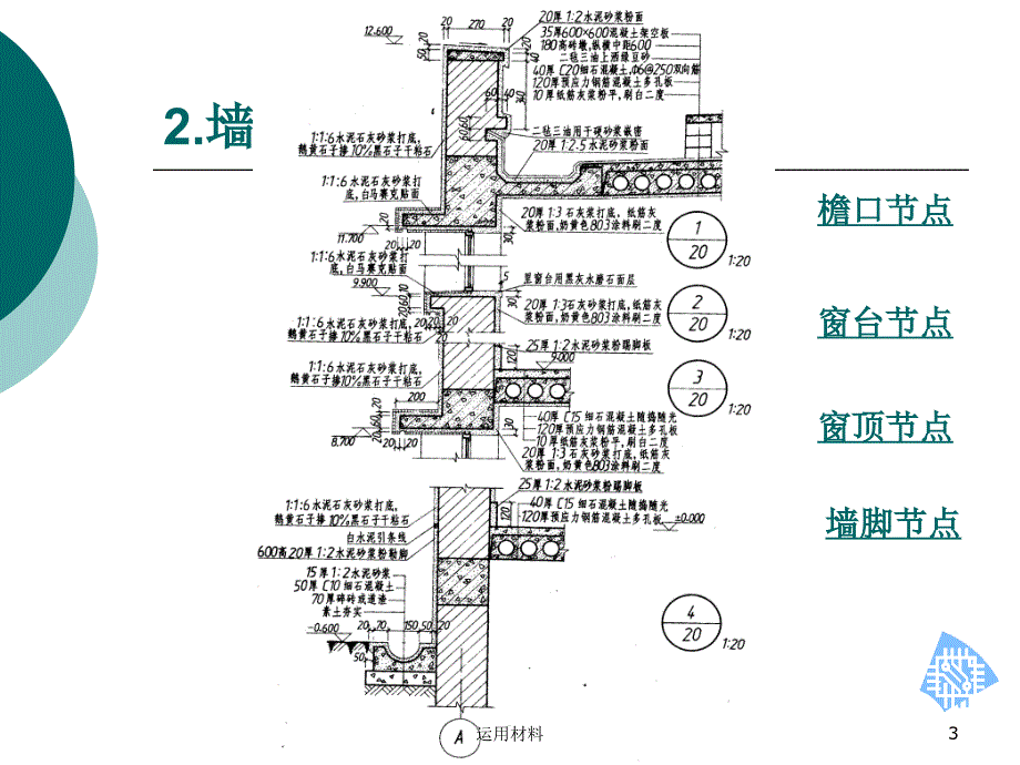 建筑识图详图介绍1墙身节点详图务实应用_第3页