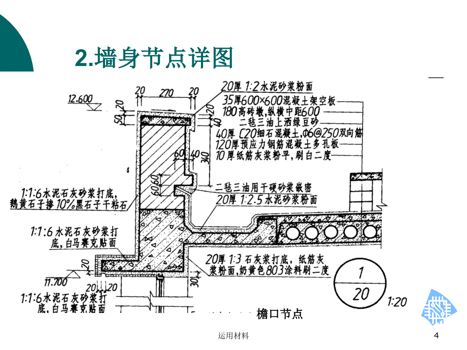 建筑识图详图介绍1墙身节点详图务实应用_第4页