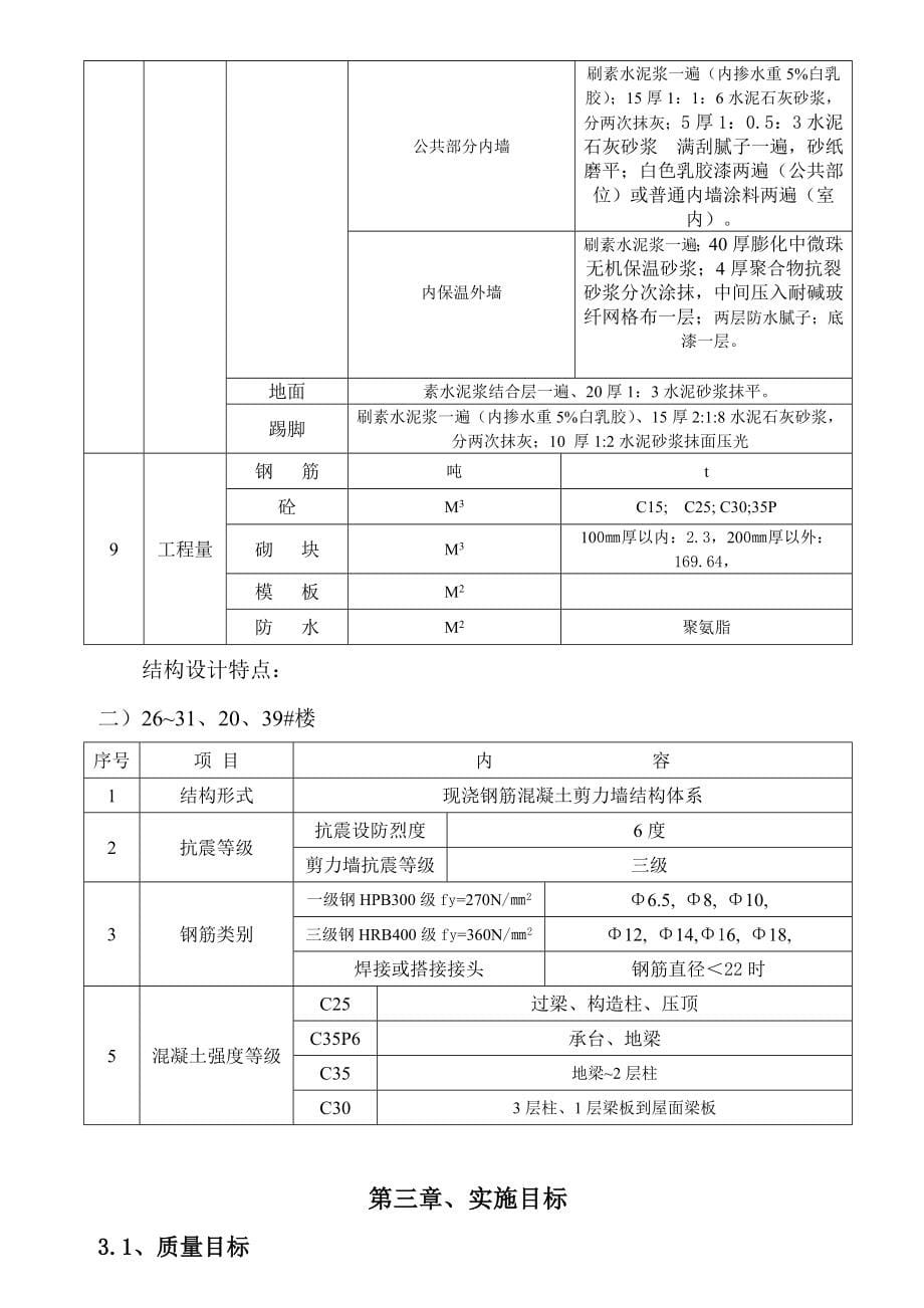 湖北某还建小区住宅工程及配套设施工程施工组织设计_第5页