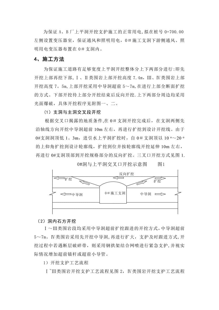 上平洞开挖与支护施工技术措施完整_第5页