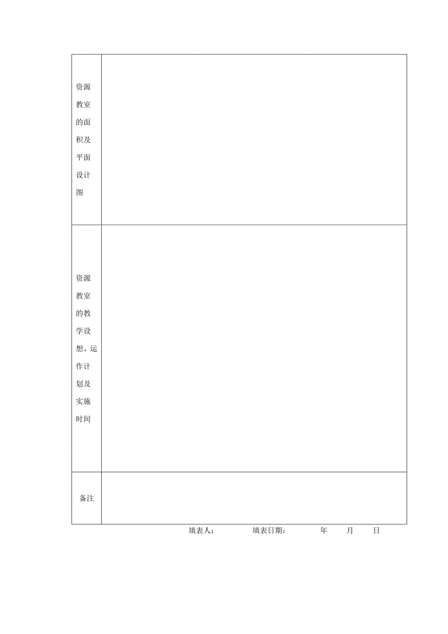 特殊教育学校资源教室建设计划表格示例_第2页